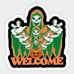 welcome to the hell - halloween 2022 Sticker